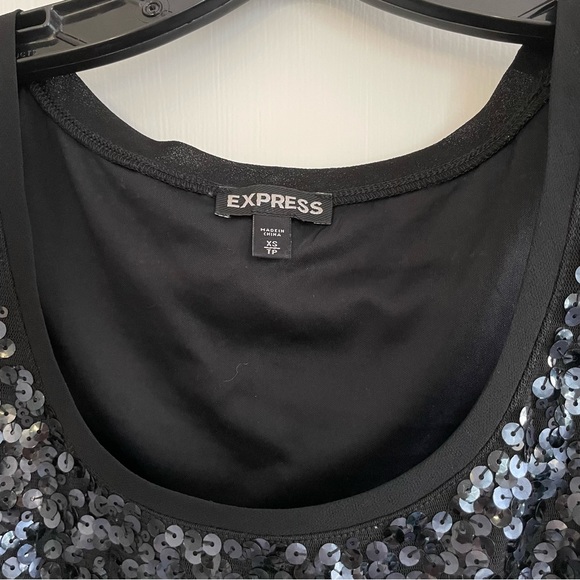 Express Sequin Flowy Tank - Picture 4 of 4